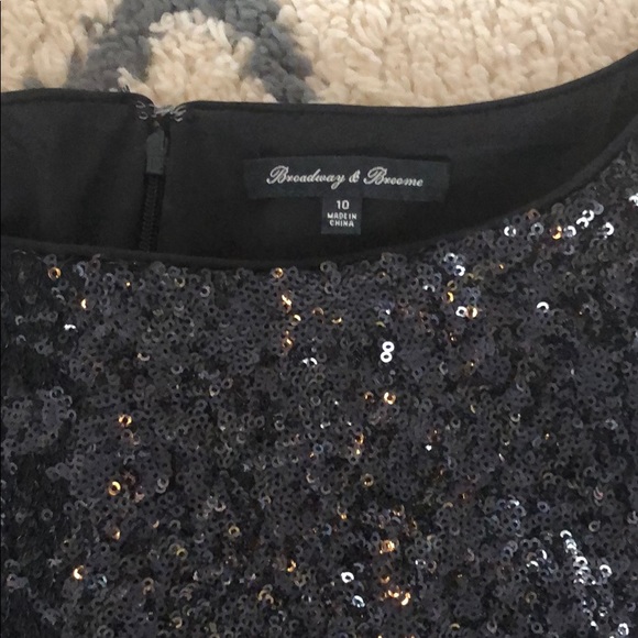 Broadway & Broome black sequin dress size 10 - Picture 2 of 4
